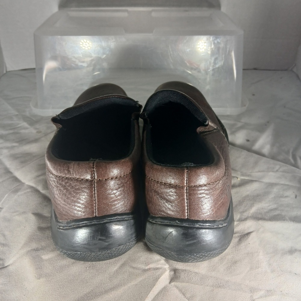 Born Leather Slip On Loafers 9 Brown Handcrafted Pebbled B2225 H9 Gorpcore - Picture 6 of 10